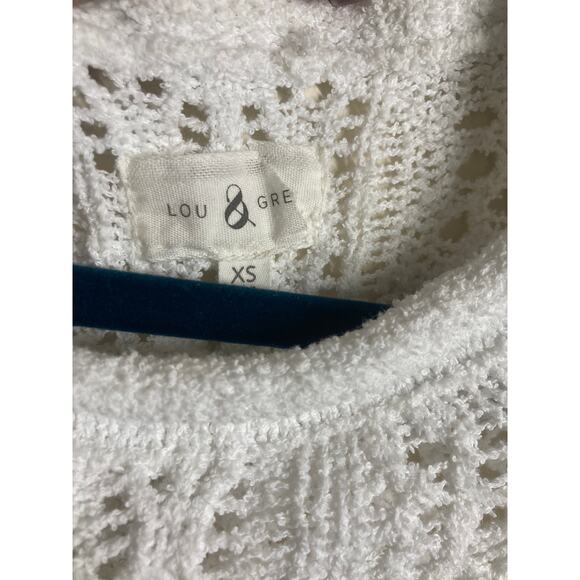 Lou & Grey White Crochet Sweater - Picture 4 of 5